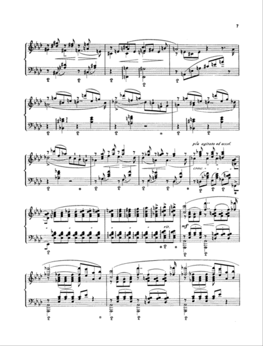 Funérailles Piano Solo scores gallery preview page 6