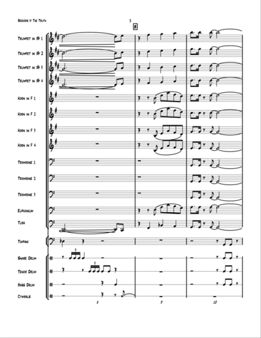 Seekers Of The Truth Seekers Of The Truth Percussion Ensemble scores gallery preview page 3