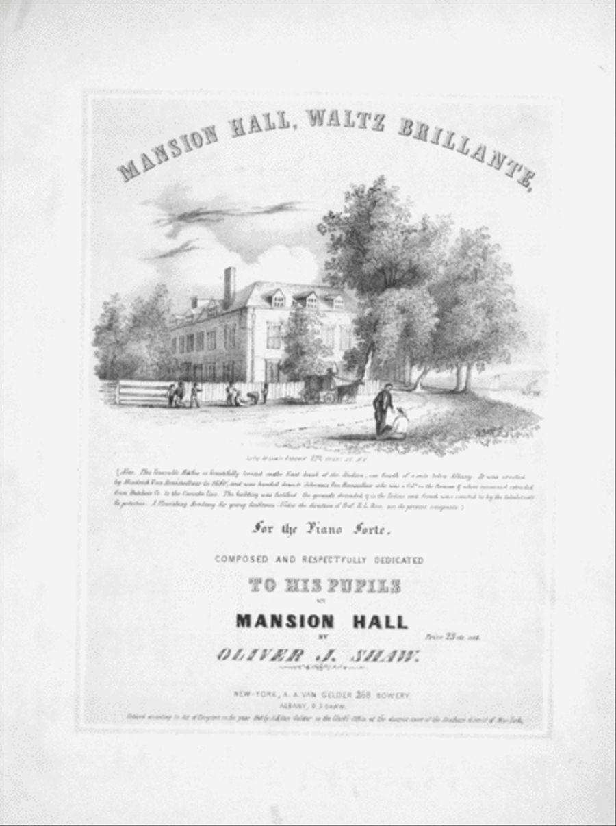 Mansion Hall, Waltz Brillante Piano Solo scores gallery preview page 1