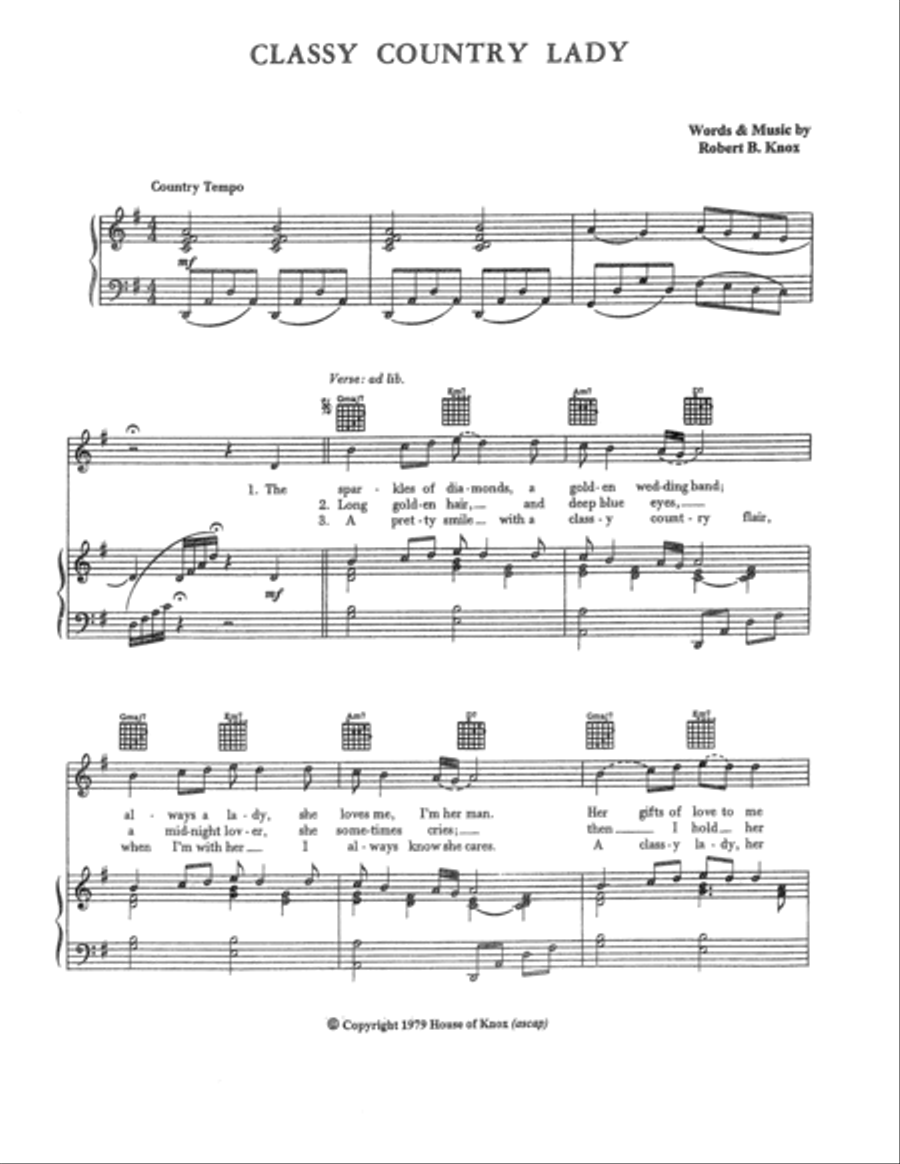 Classy Country Lady Voice scores gallery preview page 2