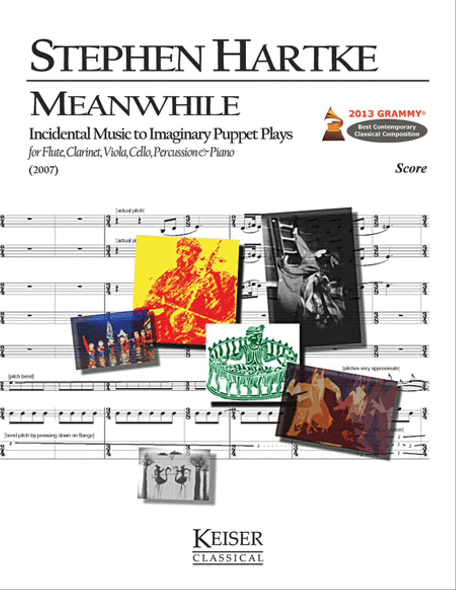 Meanwhile: Incidental Music to Imaginary Puppet Plays Clarinet scores gallery preview page 1