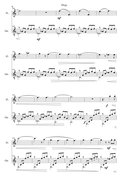 Elegy for flute and guitar image number null