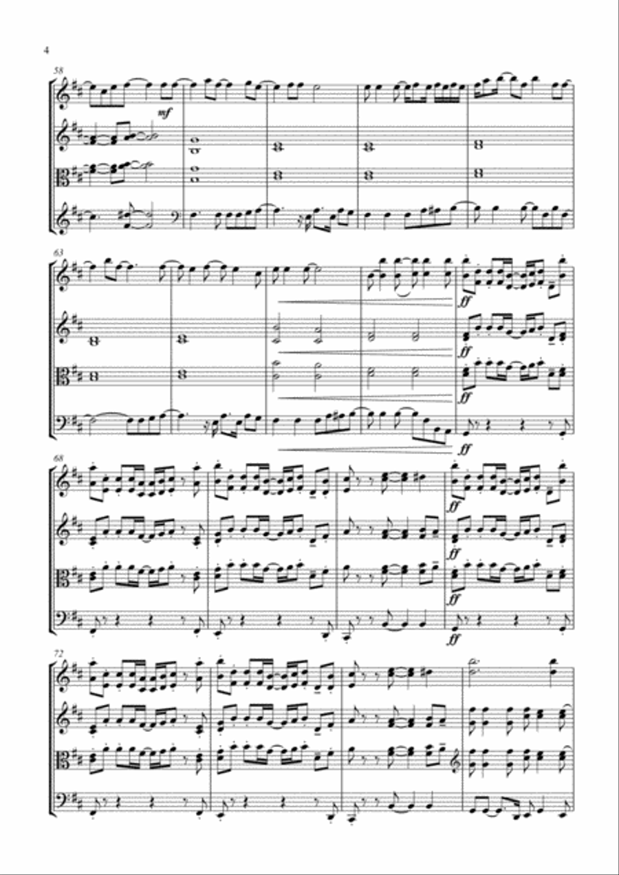 Ain't No Mountain High Enough String Trio scores gallery preview page 4