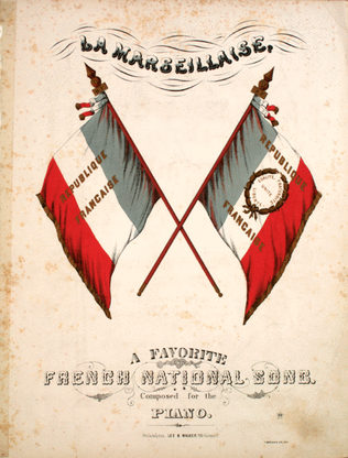 Book cover for La Marseillaise. A Favorite French National Song