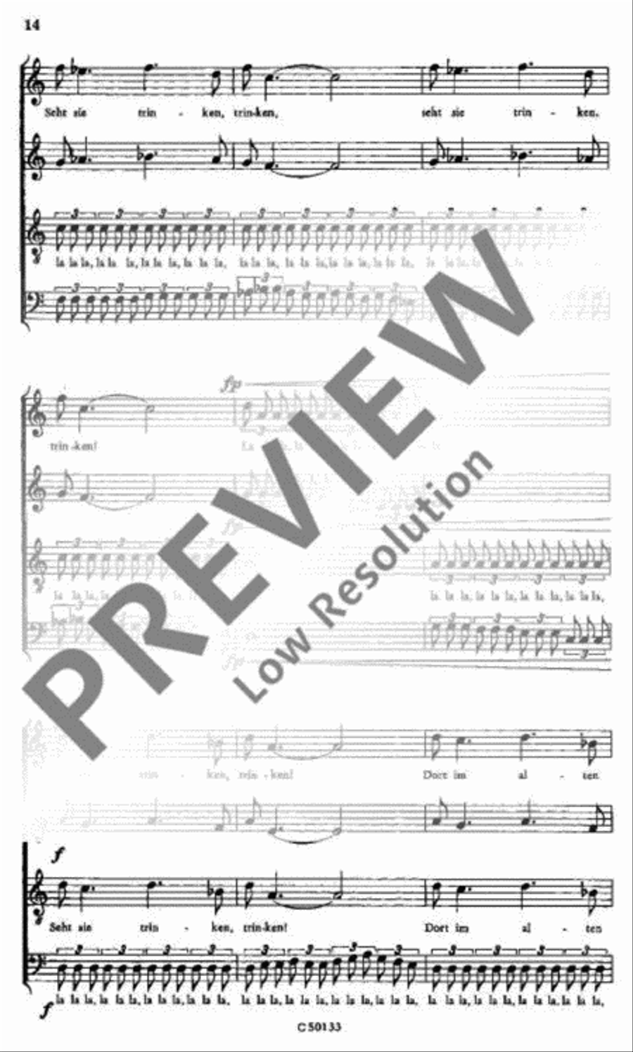 Rebellenlieder 4-Part scores gallery preview page 14