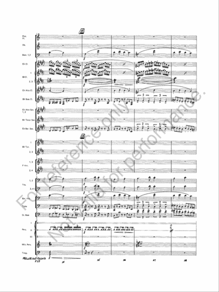 Prelude And Toccata Concert Band scores gallery preview page 24