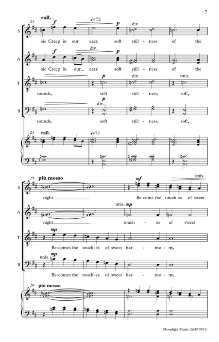Moonlight Music Moonlight Music 4-Part scores gallery preview page 12