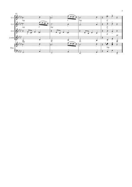 Dance of the Sugar Plum Fairy (fantasia from Nutcracker) for Clarinet Quartet image number null