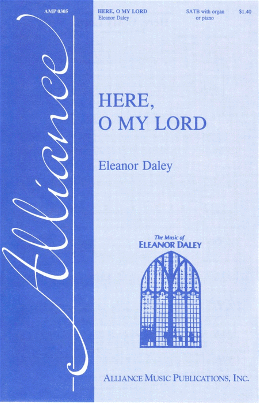 Here, O My Lord 4-Part scores gallery preview page 1