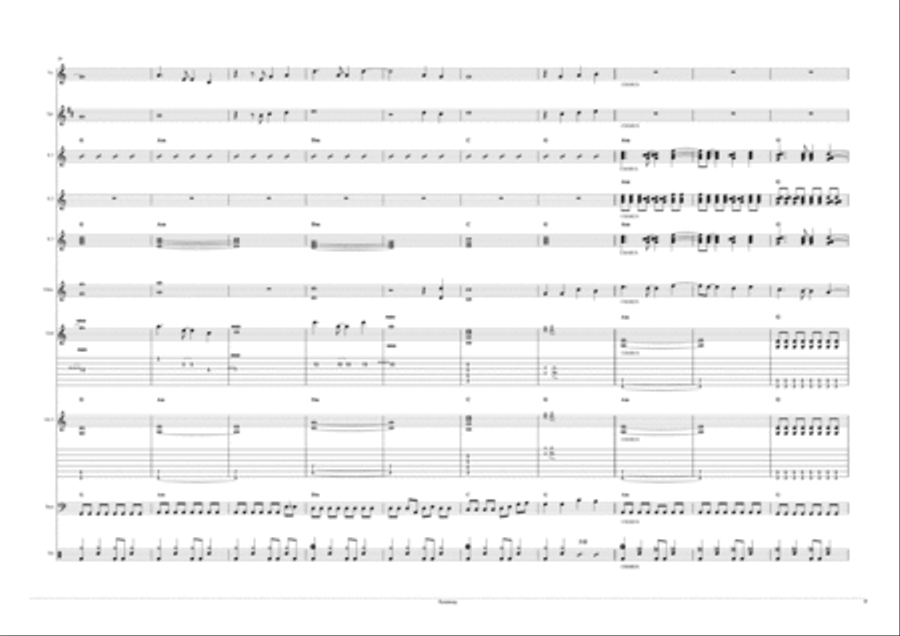 Runaway Bass Guitar scores gallery preview page 4