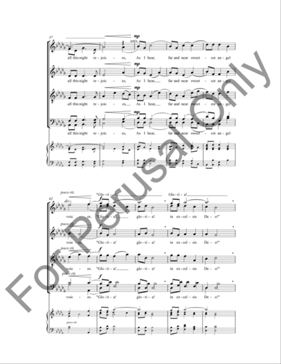 All My Heart This Night Rejoices 4-Part scores gallery preview page 9