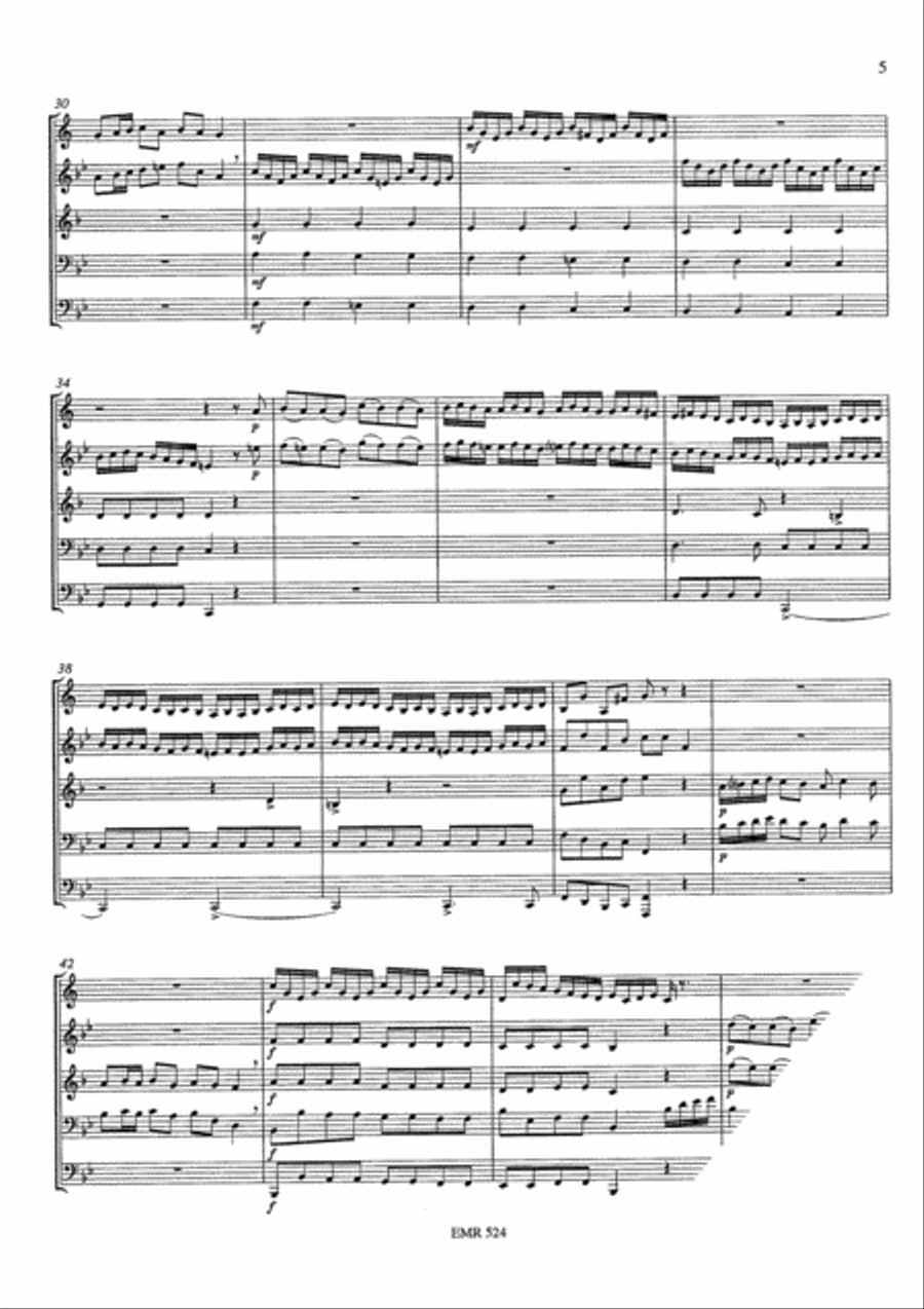 Einzug der Konigin von Saba Brass Quintet scores gallery preview page 6