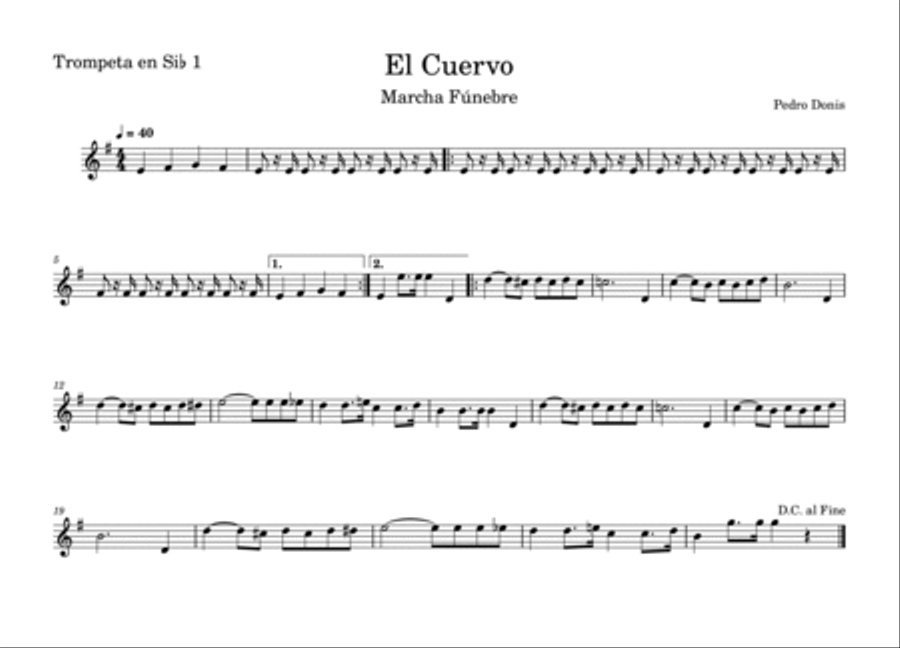El Cuervo marcha fúnebre Concert Band scores gallery preview page 6