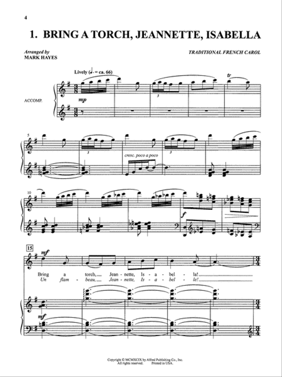 The Mark Hayes Vocal Solo Collection -- 10 Christmas Songs for Solo Voice Medium-High Voice scores gallery preview page 6