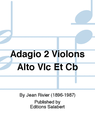 Adagio 2 Violons Alto Vlc Et Cb