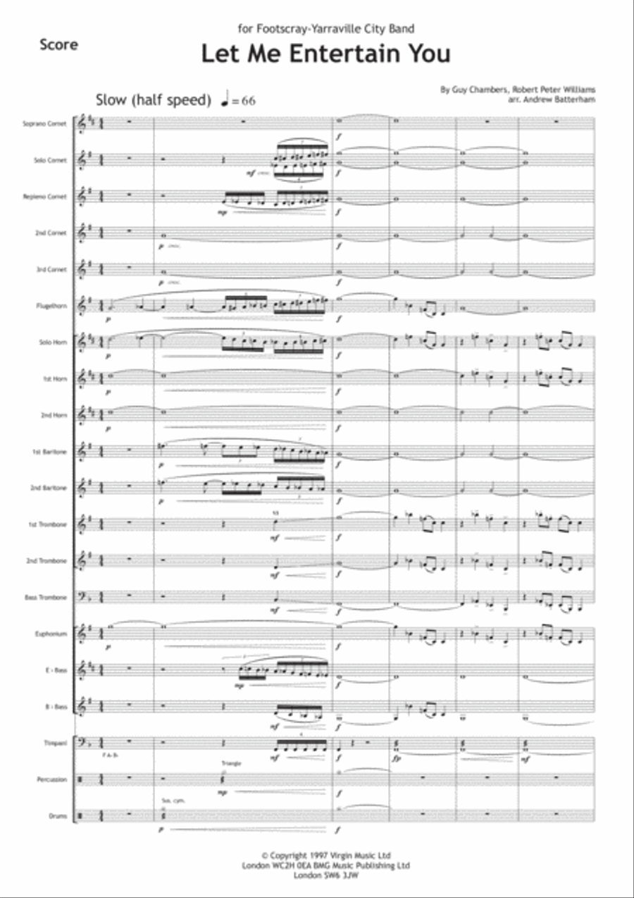 Let Me Entertain You Let Me Entertain You Brass Ensemble scores gallery preview page 2