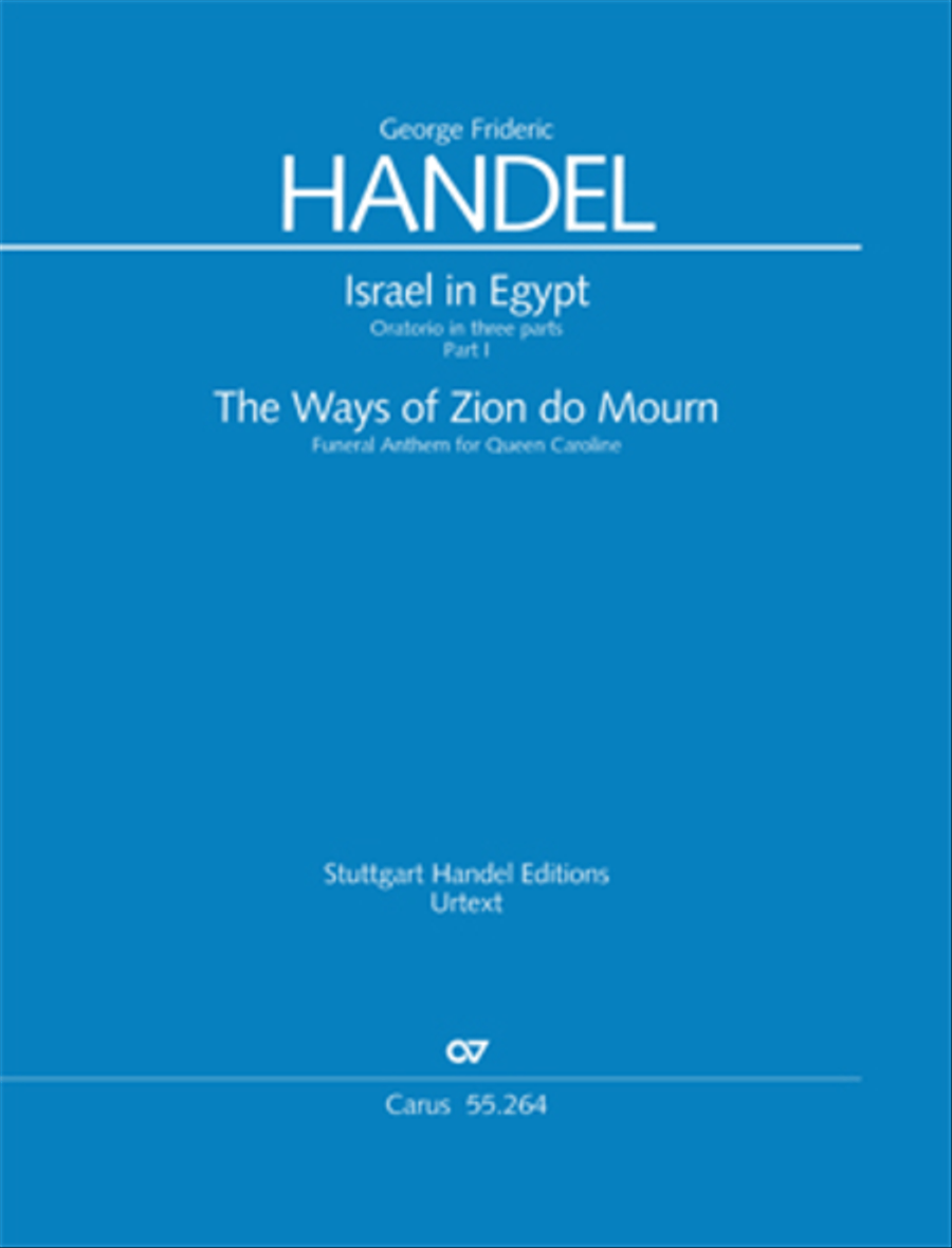 Israel in Egypt - Part I Israel in Egypt - Part I 4-Part scores gallery preview page 1