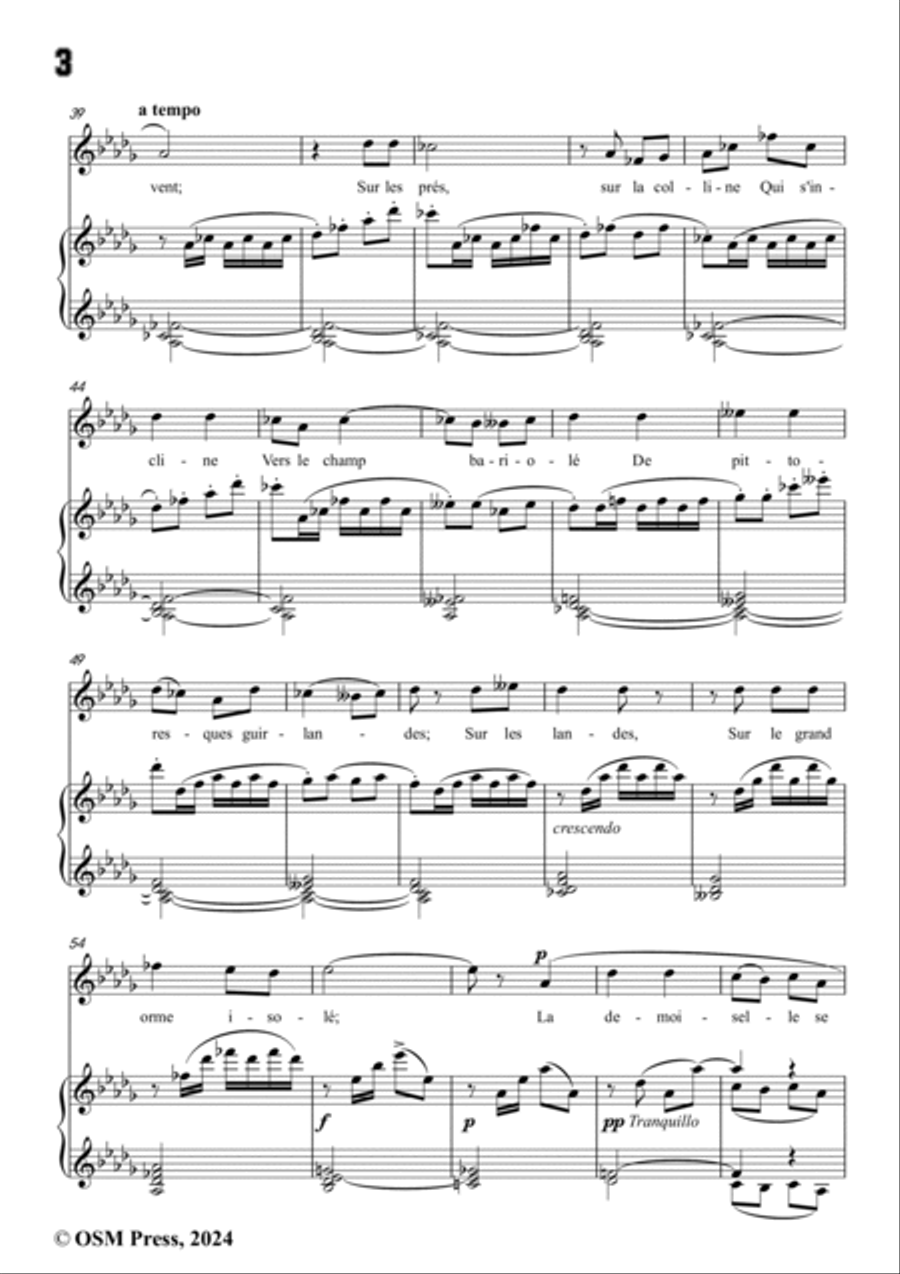 Paladilhe-La Libellule,in D flat Major Voice scores gallery preview page 4