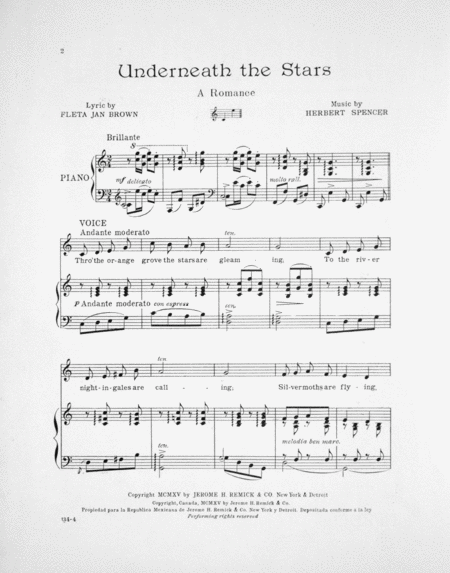 Underneath the Stars. A Romance