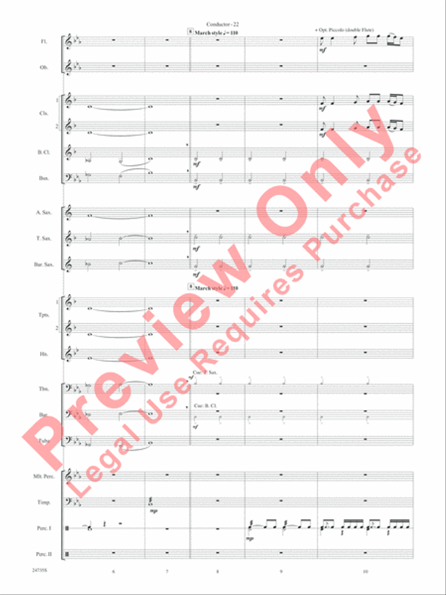 River Valley Legacy (I. River Echoes, II. Railroads, III. Machines, IV. Traditions) Concert Band scores gallery preview page 25