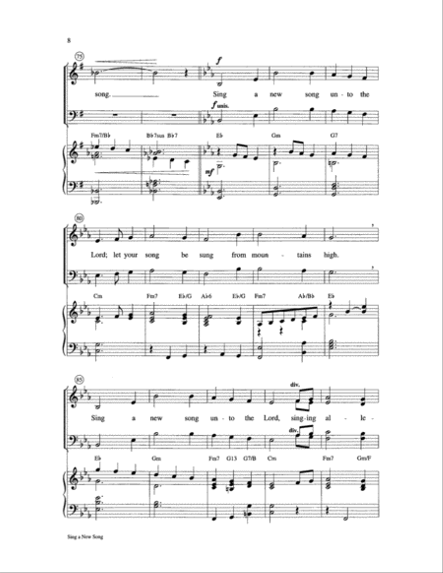 Sing a New Song 4-Part scores gallery preview page 8