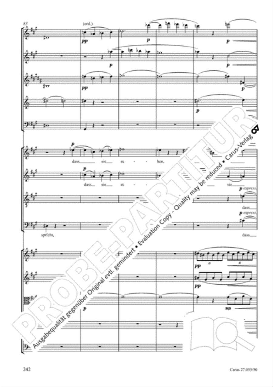 Ein Deutsches Requiem (German Requiem) 4-Part scores gallery preview page 249