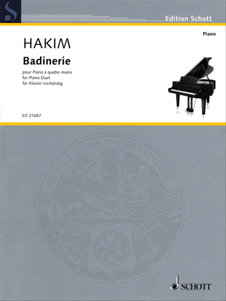 Badinerie 1 Piano, 4-Hands scores gallery preview page 1