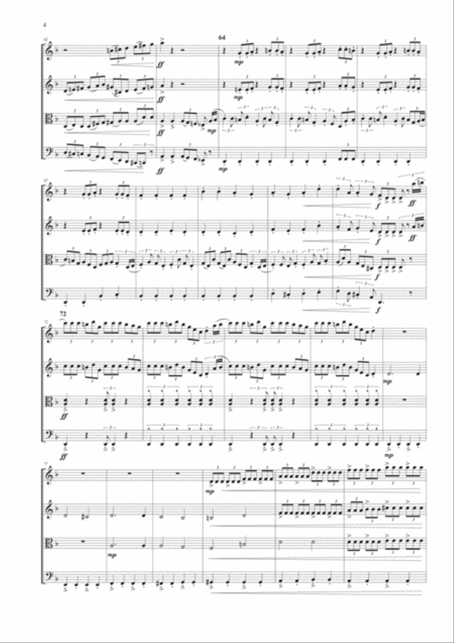 Pirates Of The Caribbean Pirates Of The Caribbean String Quartet scores gallery preview page 4
