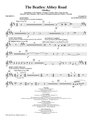 The Beatles: Abbey Road (Medley) (arr. Alan Billingsley) - Trumpet 1