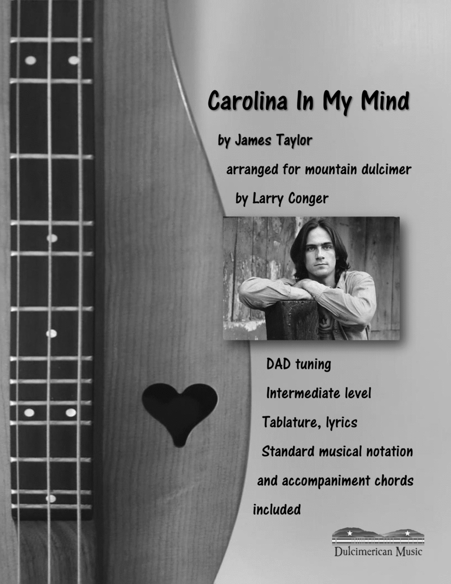 Carolina In My Mind by James Taylor Dulcimer - Digital Sheet Music
