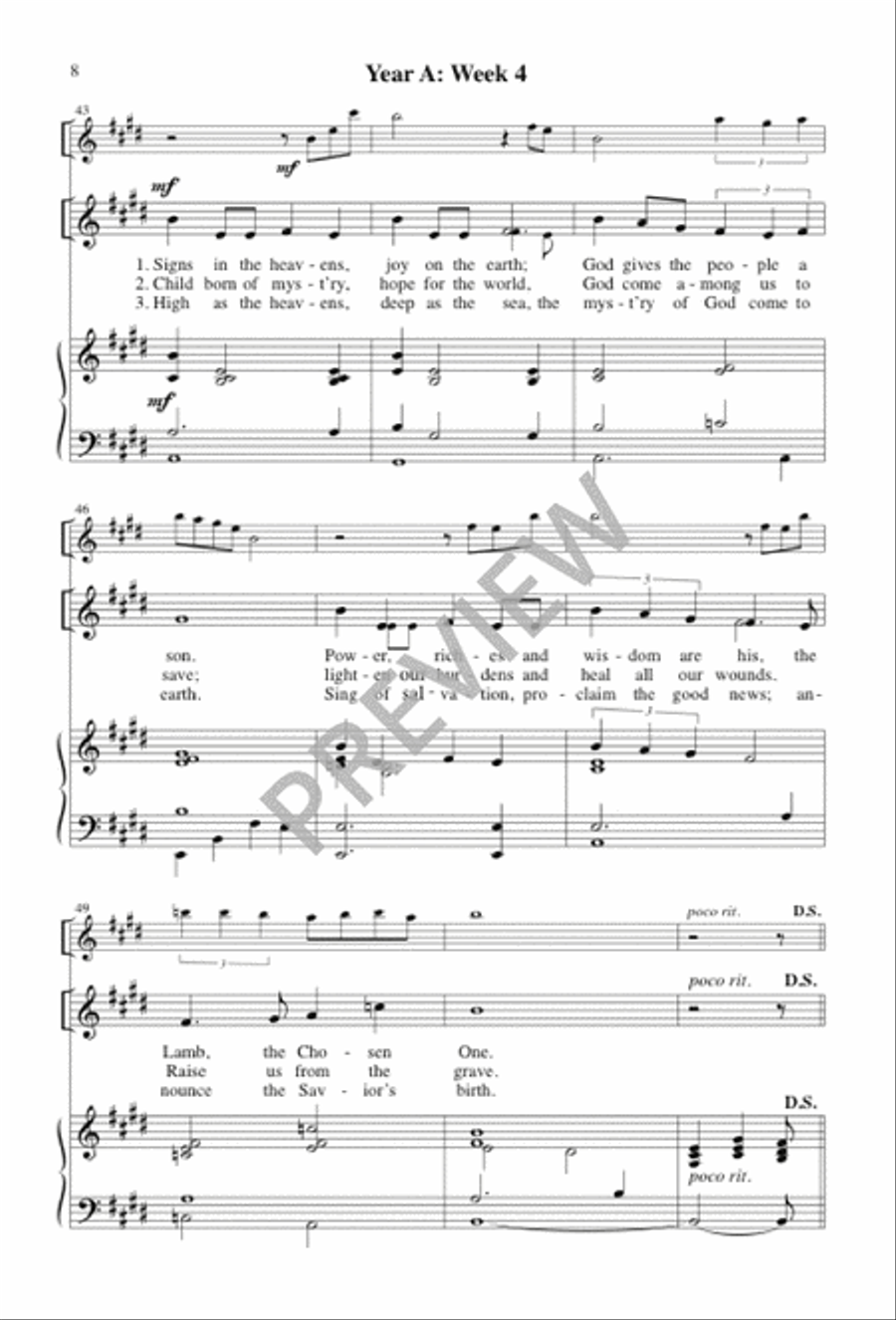 Awake, O Sleeper Awake, O Sleeper 3-Part scores gallery preview page 7