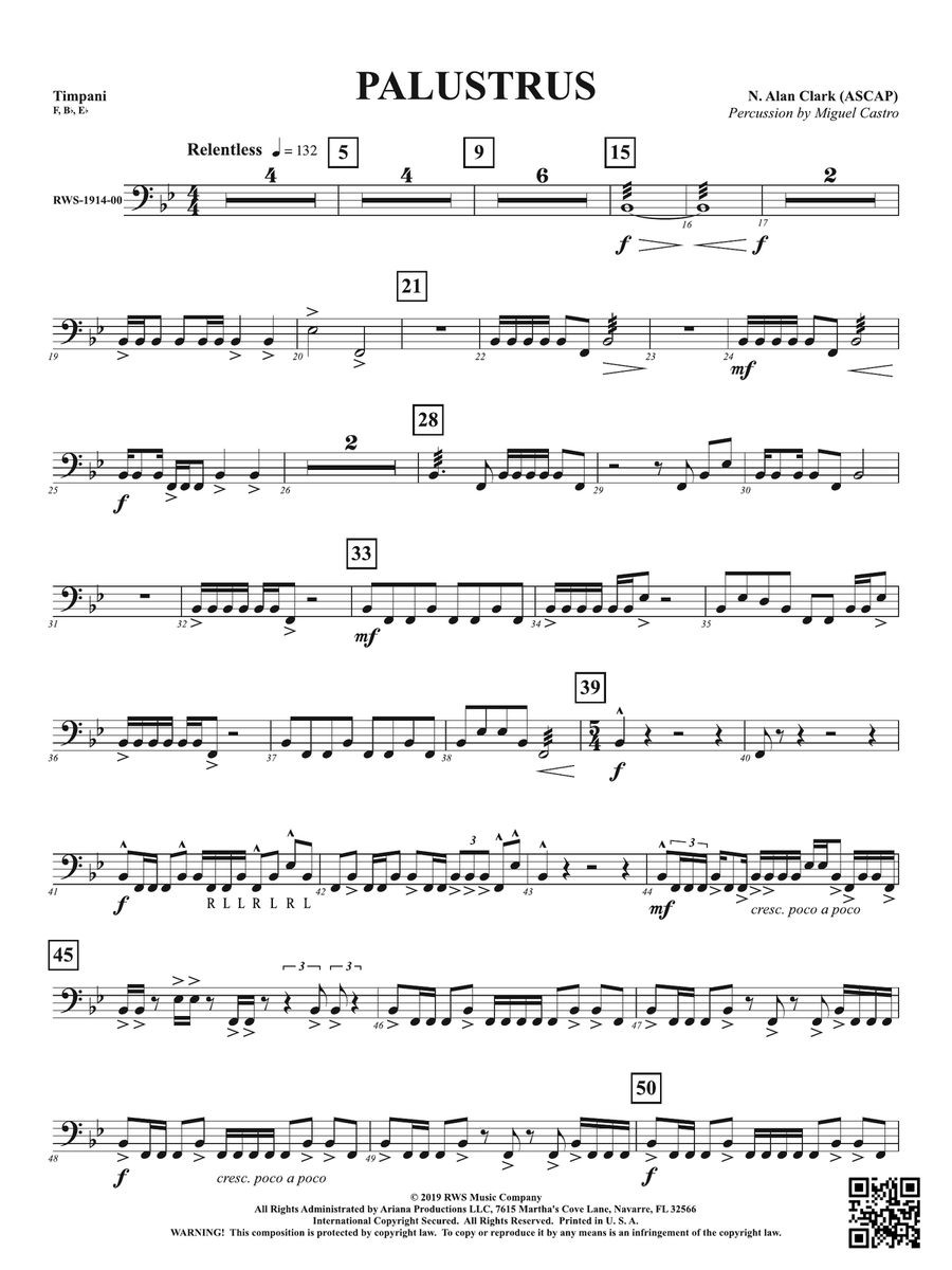 Palustrus: Timpani Percussion scores gallery preview page 1