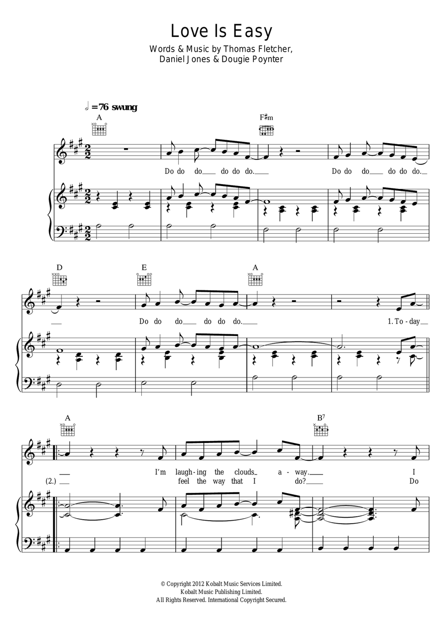 Love Is Easy Acoustic Guitar scores gallery preview page 1