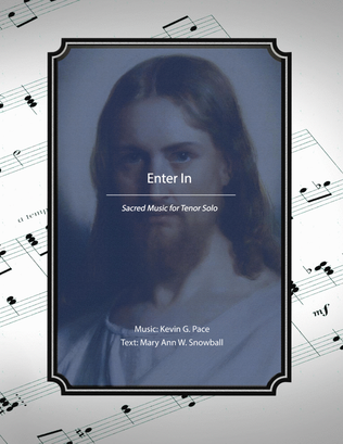 Book cover for Enter In, sacred music for tenor solo