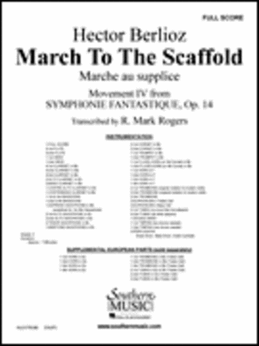 March to the Scaffold Concert Band scores gallery preview page 1