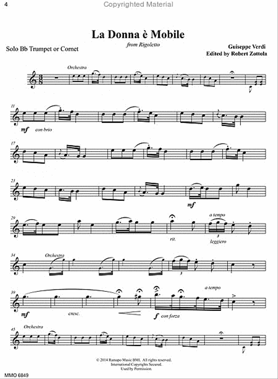 Arban's Opera Arias for Trumpet & Orchestra CD scores gallery preview page 2