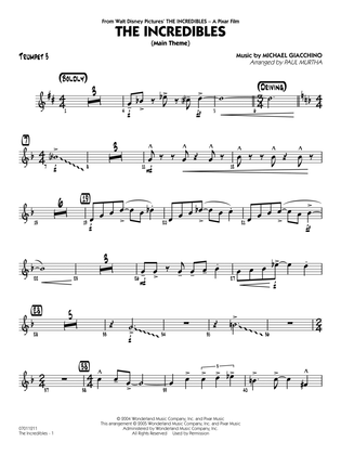 The Incredibles (arr. Paul Murtha) - Trumpet 3