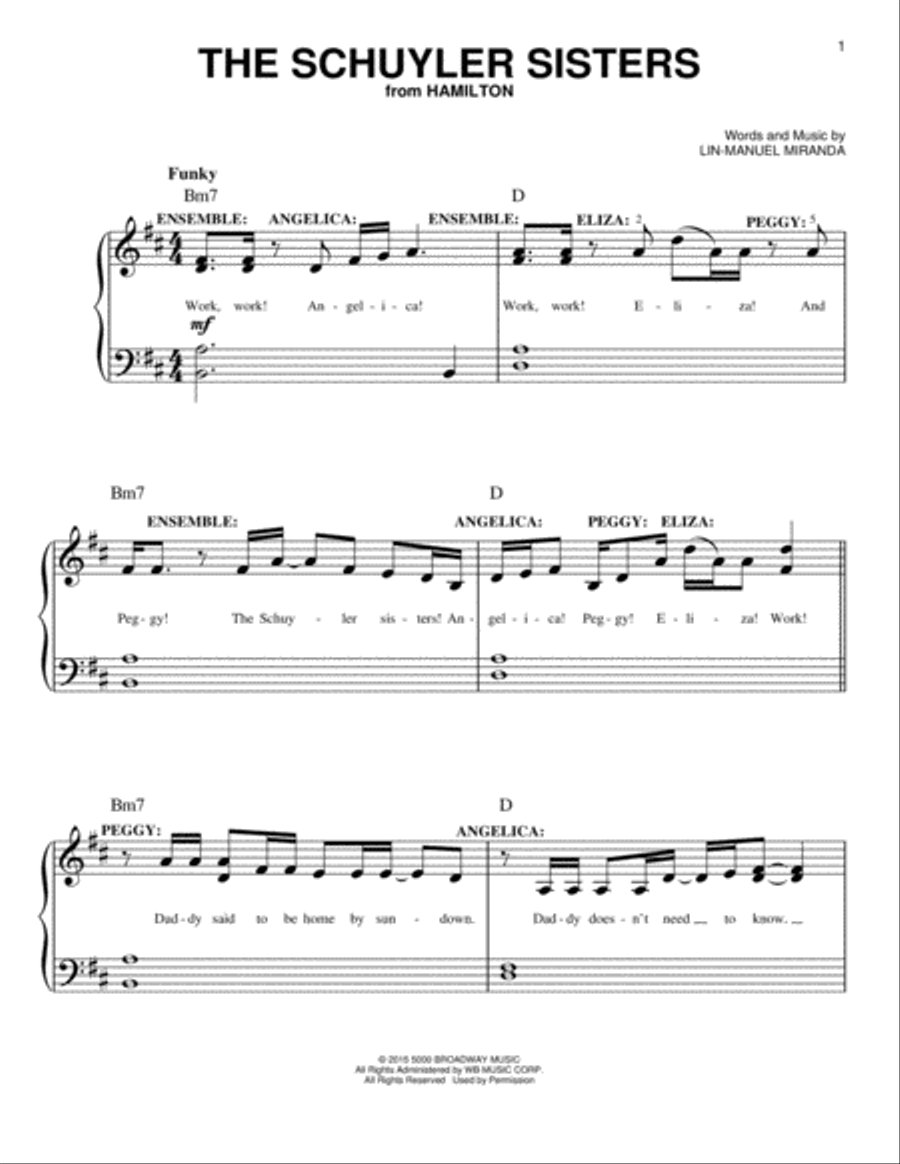 Hamilton songs schuyler clearance sisters