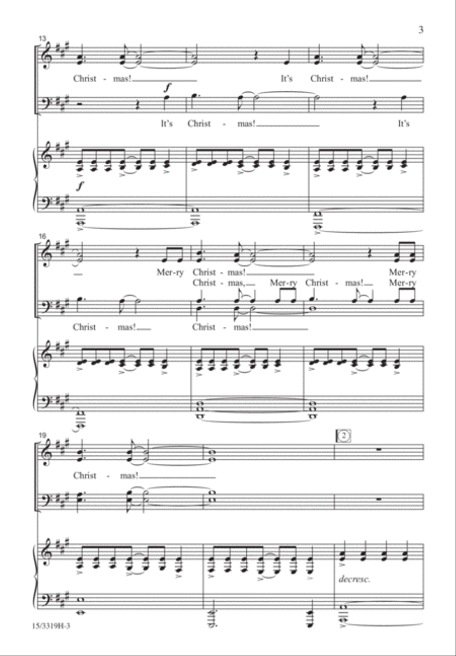 It's Christmas! It's Christmas! 4-Part scores gallery preview page 3