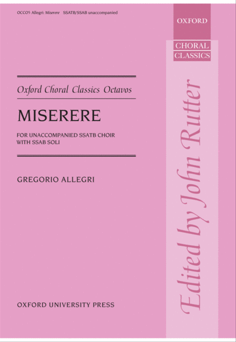 Book cover for Miserere