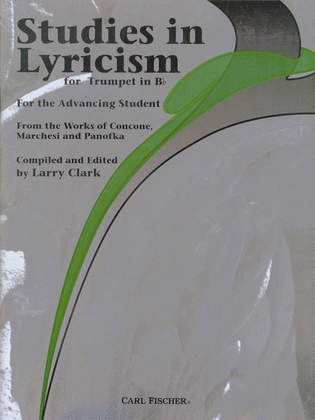 Studies In Lyricism for Trumpet In Bb