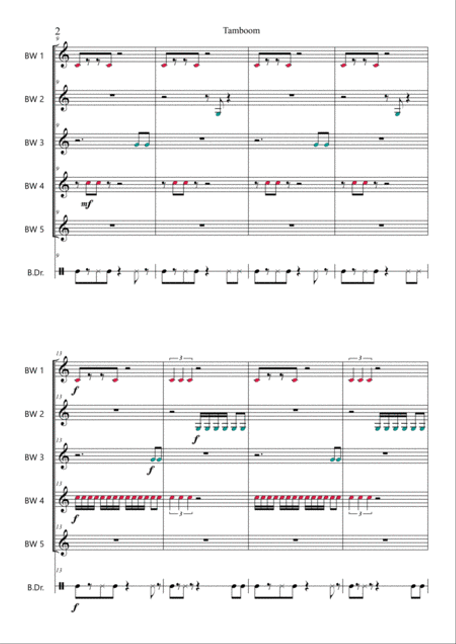 Tamboom Chamber Music scores gallery preview page 2