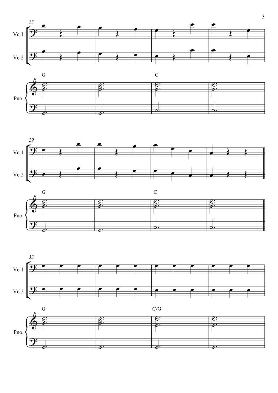 Chopsticks String Duet scores gallery preview page 3