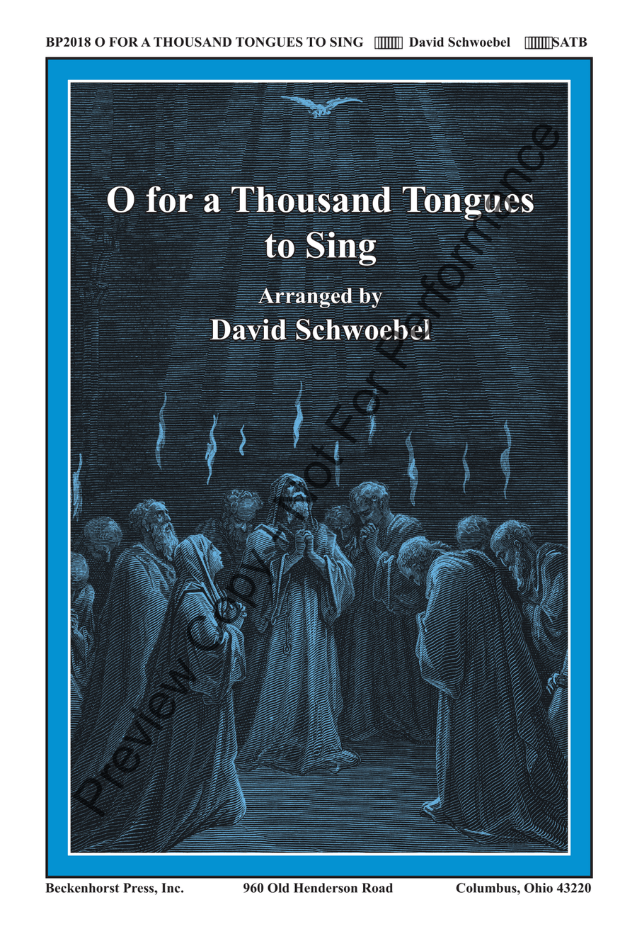 O for a Thousand Tongues to Sing - Schwoebel 4-Part scores gallery preview page 2