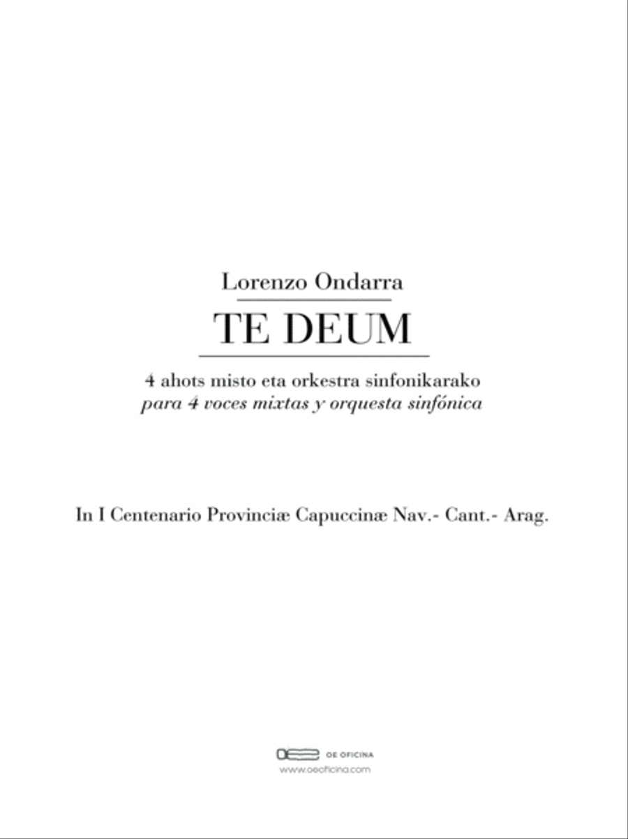 TE DEUM - Score Only Full Orchestra scores gallery preview page 5
