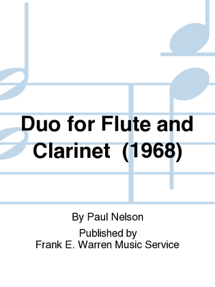 Duo for Flute and Clarinet (1968)