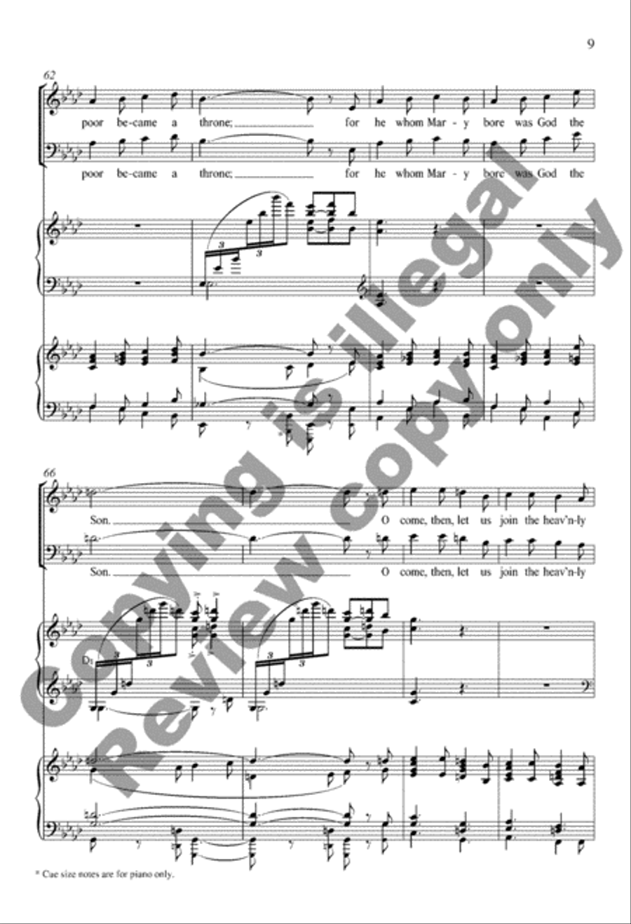 The Snow Lay on the Ground 4-Part scores gallery preview page 9