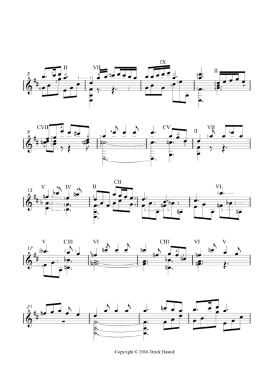 The Evening Bell - Granados - for Classical Guitar Acoustic Guitar scores gallery preview page 3