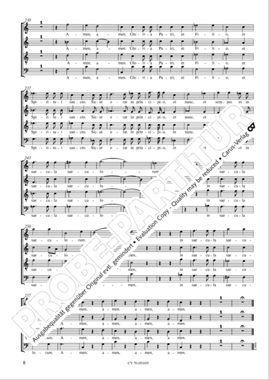 Magnificat in C major 4-Part scores gallery preview page 9