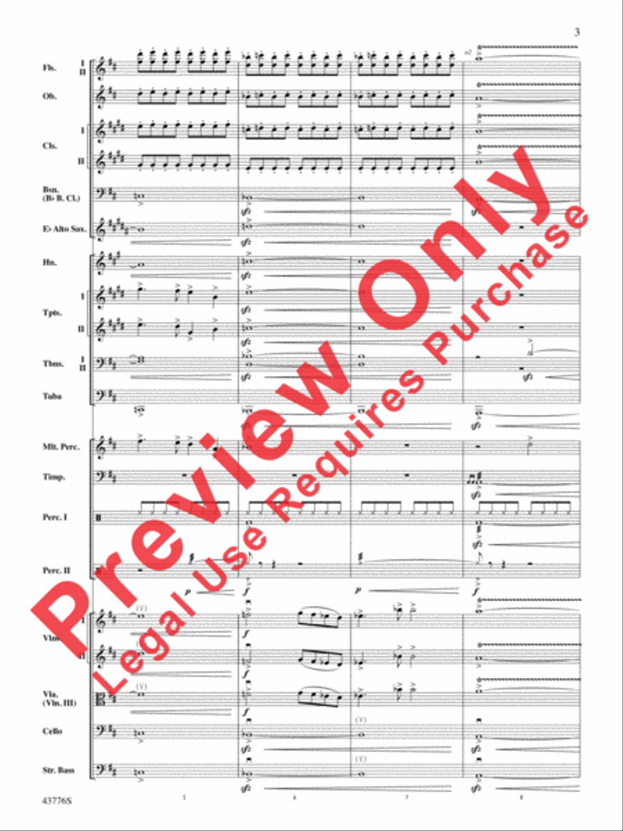 From the Realms of Glory! Full Orchestra scores gallery preview page 4